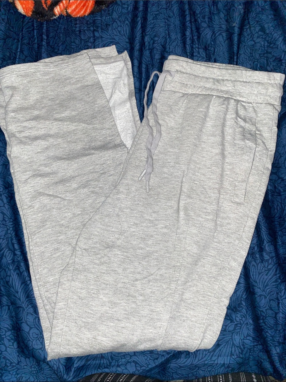 Velocity Light Gray Drawstring Sweatpants
